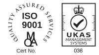 ISO 9001 quality assured, UKAS management systems